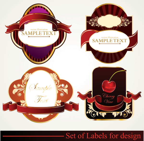 free vector Some label vector